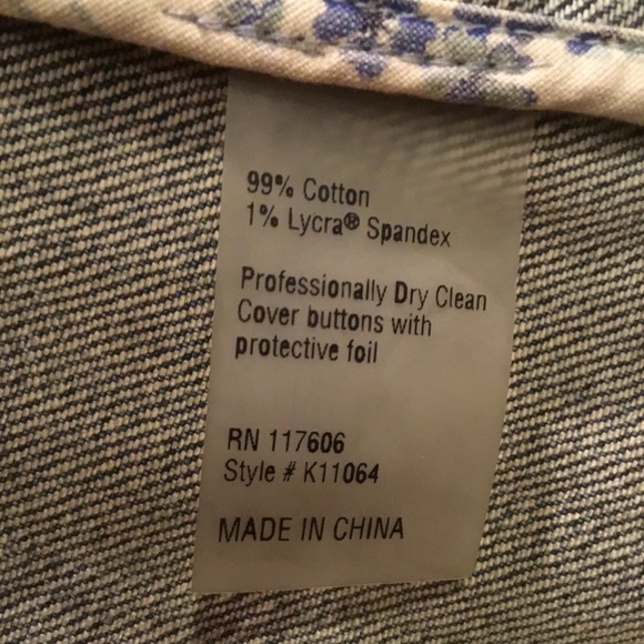 Vintage Brighton Jean Jacket Sm - Picture 5 of 8